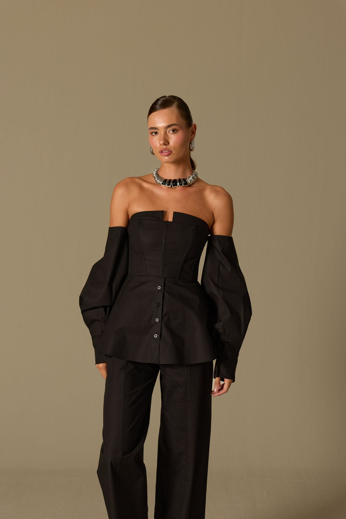 Heartline Belted Tailored Pants