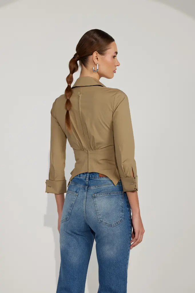 Essential 100% Cotton Corset Shirt