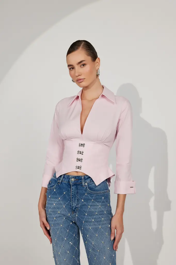 Essential 100% Cotton Corset Shirt