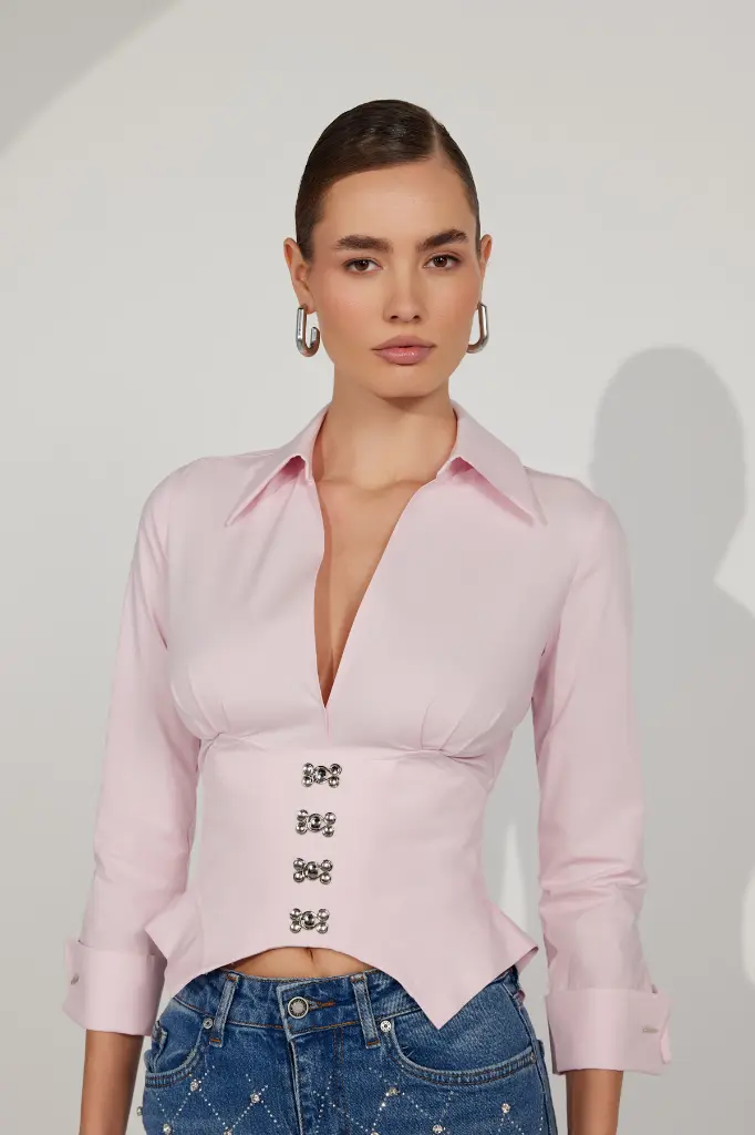 Essential 100% Cotton Corset Shirt