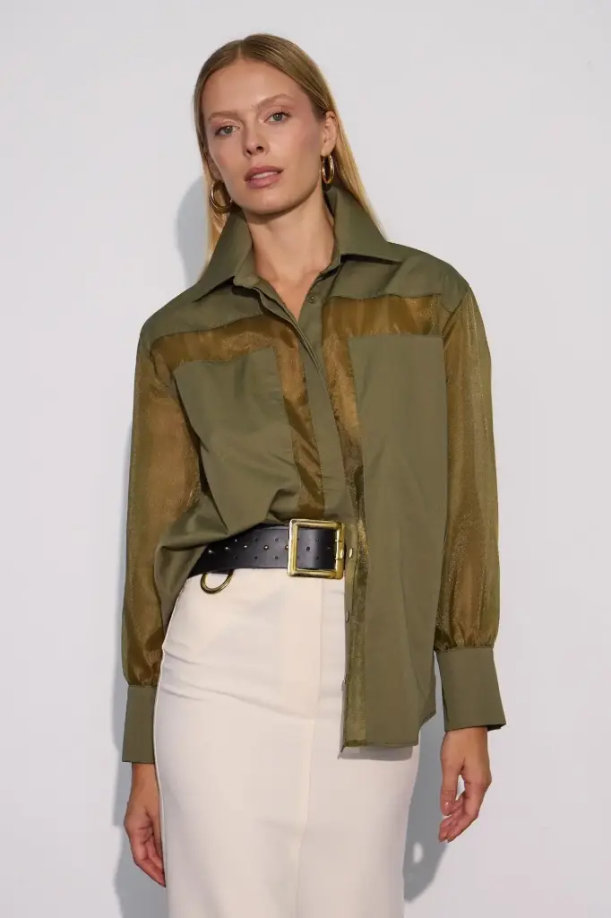 Flash Shirt with Sheer Details