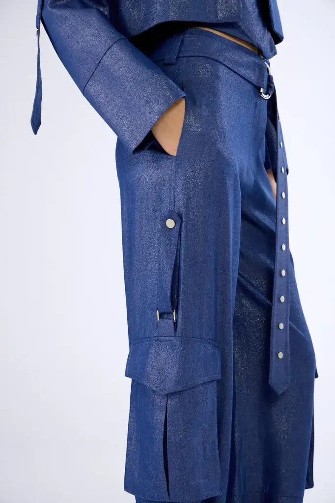 Ellie Shine Multi-Pocket Cargo Pants