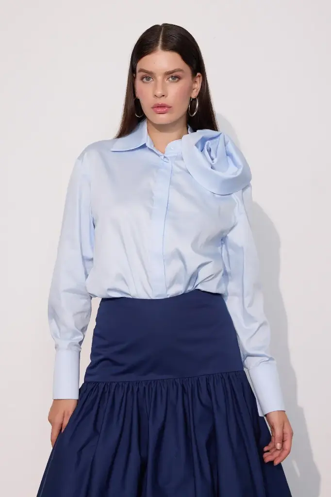 Long Sleeve Shirt 100% Cotton Bloom Explosion