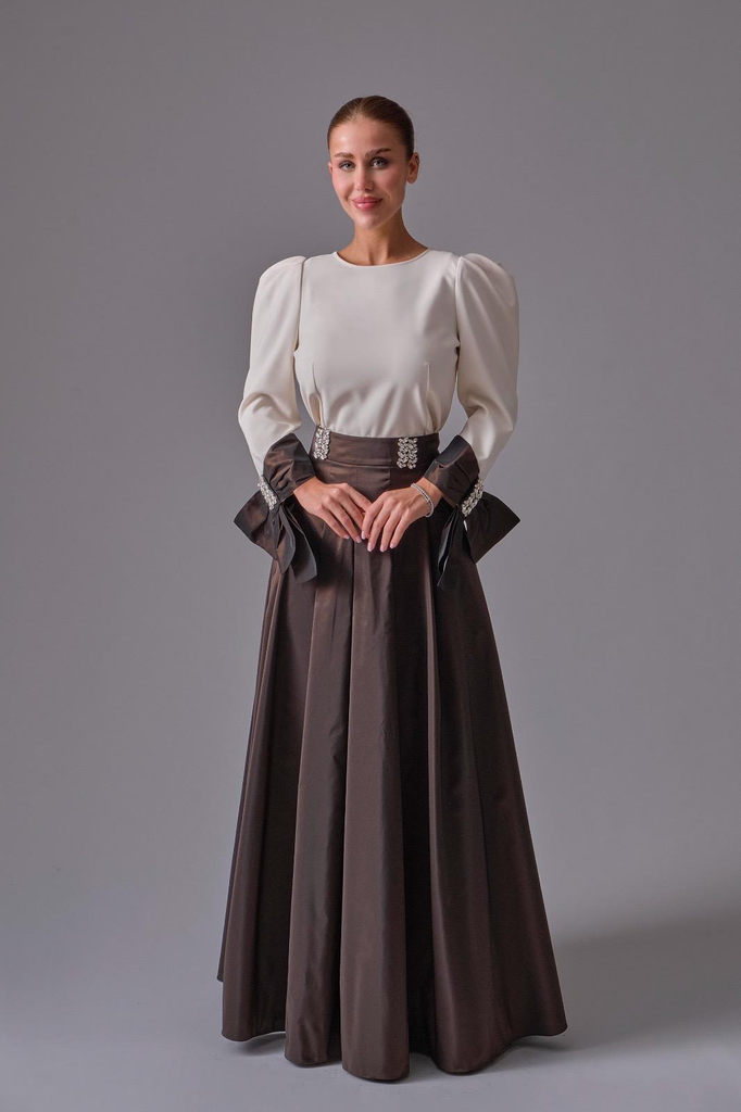 Skirt with Embroidered Belt