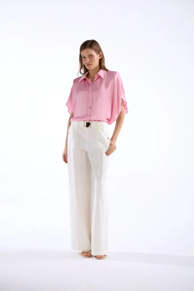 Heartline Belted Tailored Pants
