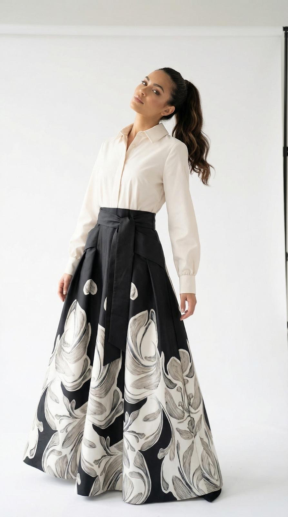 ETEGI BASKILI BEDENI DRESS