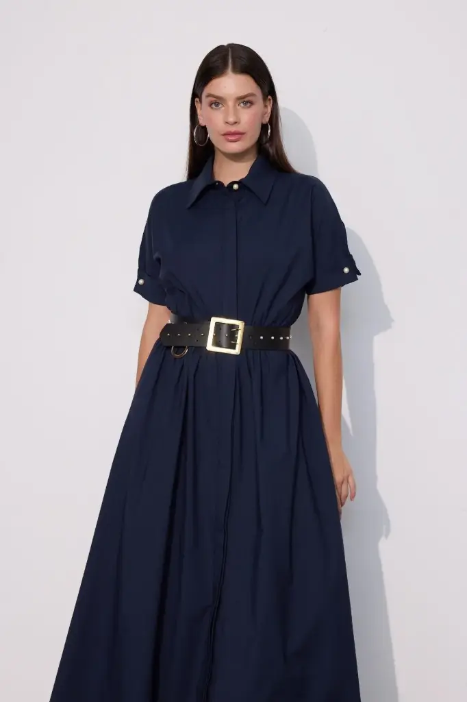 Maxi Dress with Waist Tie