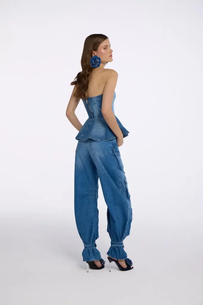 Denim Bras from Bloom Series with Light Blue Sapphire