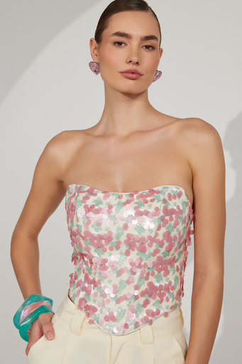 [25S1580] Star-Shaped Sleeveless Top