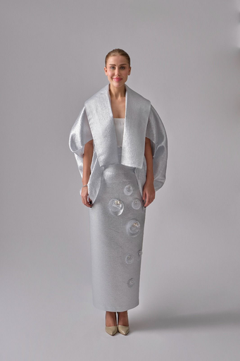 [2514035] Mechanical Jacket with Wide Collar