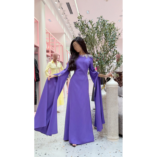 Royal Purple Elegant Maxi Dress