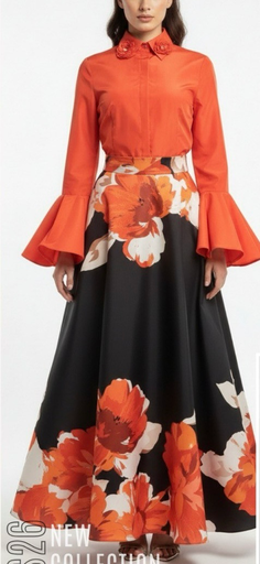 [2612008] BASKILI KLOŞ ETEK