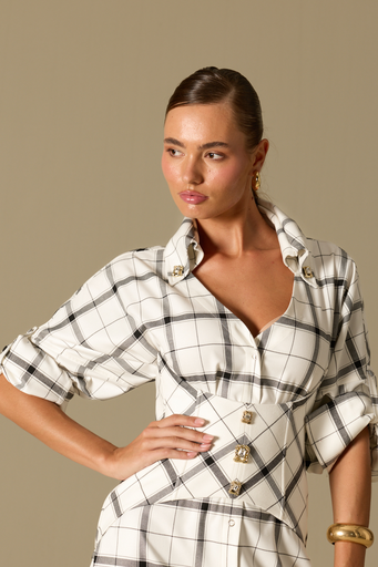 [26W2039] Line of Memory Mini Dress