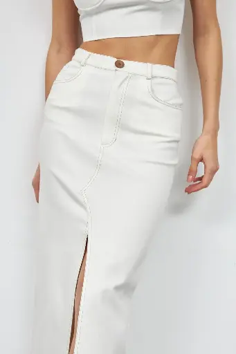 [25SS5105] Maxi Boy Skirt with Amour Pocket