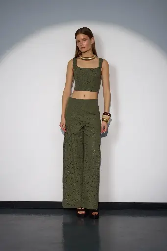 [25S1522] Blooming Grace Straight Cut Pants from Blooming Grace