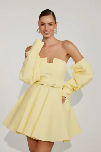 [26s40007] Dusk Volume Mini Dress